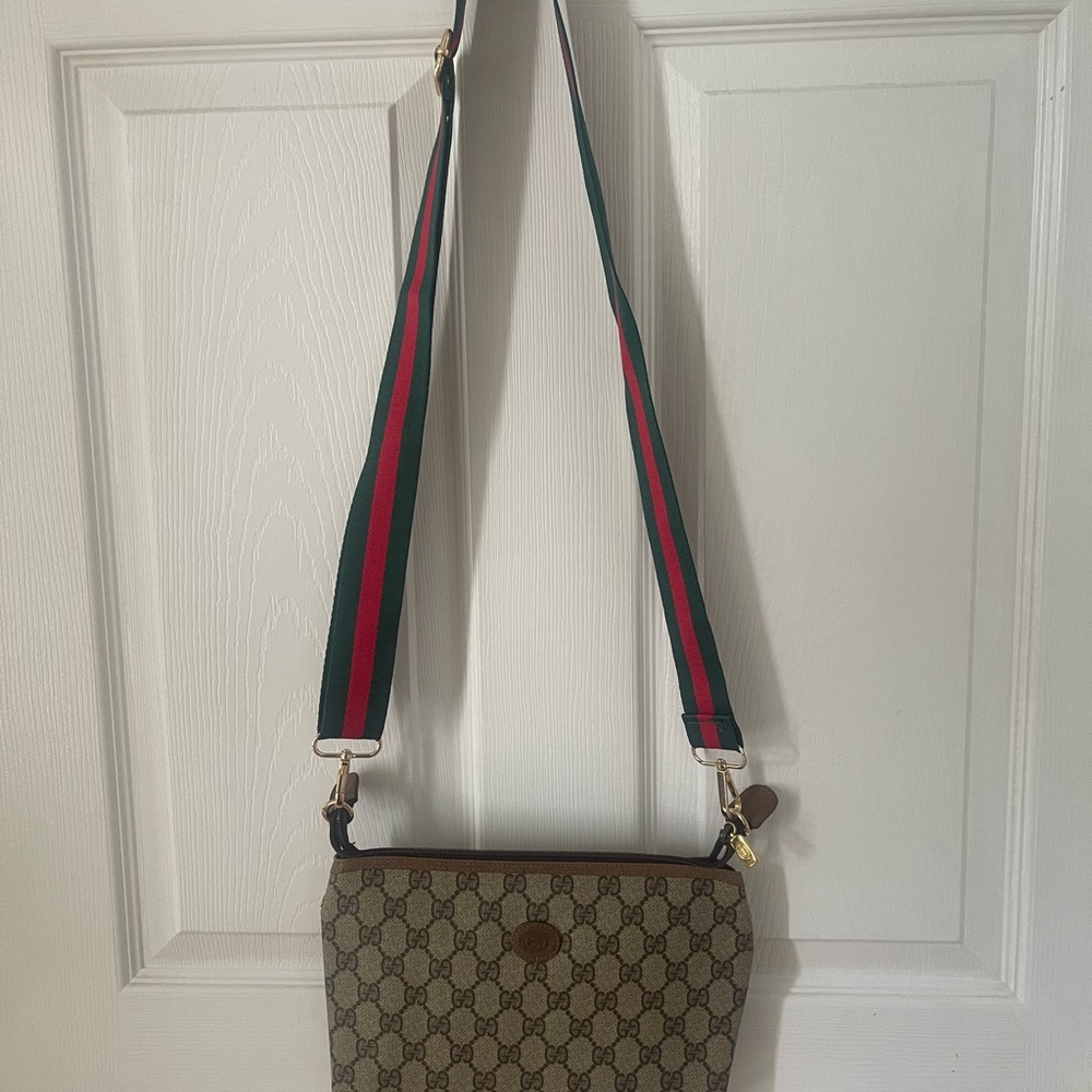 RARE💠Auth💠GUCCI GG Monogram Interlocking Crossbody Ophidia Messenger/Clutch⚡️